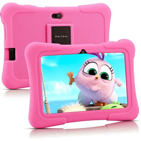 Pritom 7 Inch Kids Tablet Quad Core Android 10 32gb Wifi Bluetooth