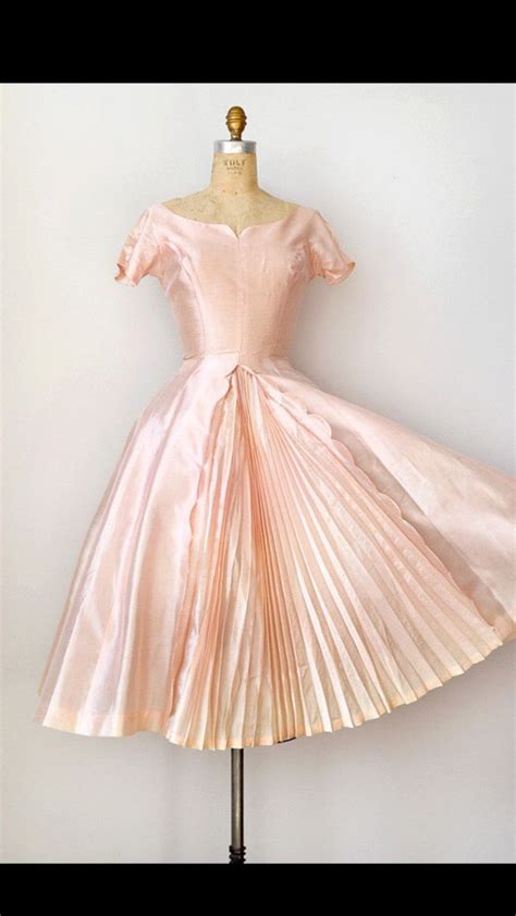 true vintage 1950s sateen pink silk evening shimmering cocktail party sheen dress party dress
