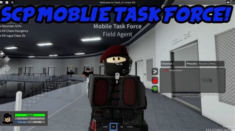 Mobile Task Force Roblox Scp Game Youtube