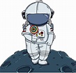 太空宇航员|插画|商业插画|山间的小花 - 原创作品 - 站酷 (ZCOOL)