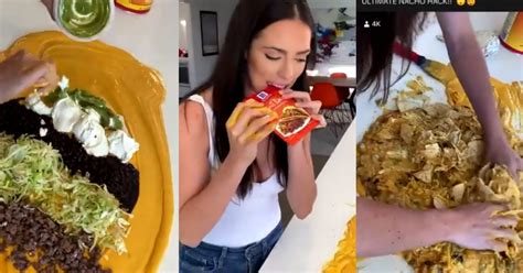 People Are Grossed Out By This Nasty Viral Video Of A Woman Making Nachos With Her Hands 15 Tweets