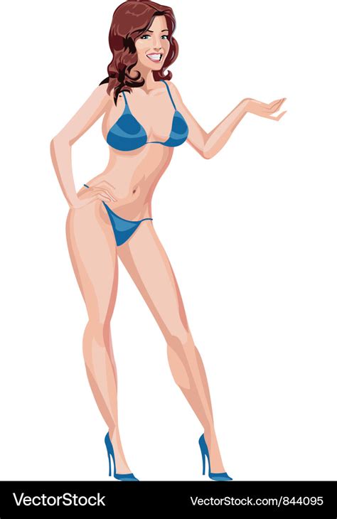 Girl In Blue Bikini Stock Vector Illustration Of Blue My XXX Hot Girl