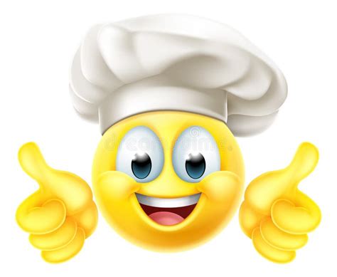 Chef Emoticon Cook Cartoon Face Stock Vector Illustration Of Smily