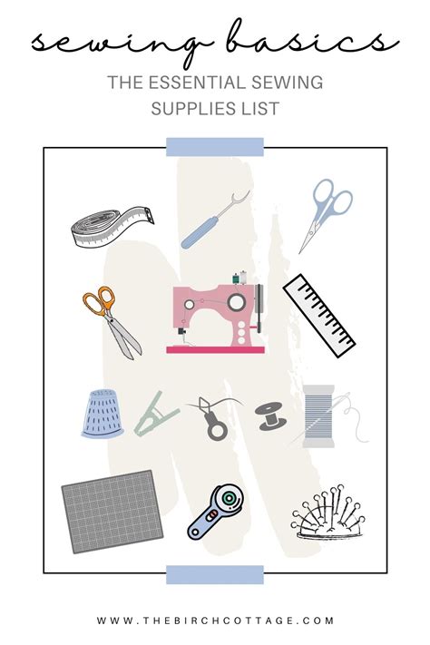 Sewing Basics The Essential Sewing Supplies List And Printable