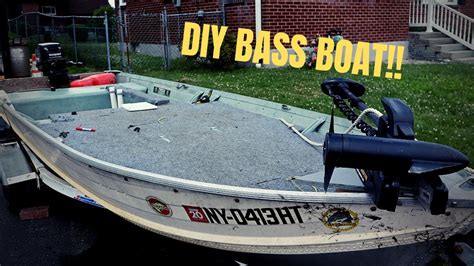 Diy Jon Boat To Bass Boat Conversion How Tofishing In New Boat