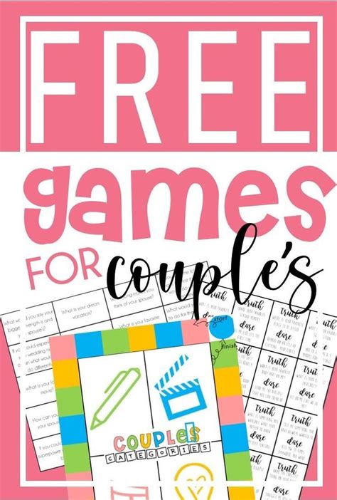 Marriage Printables Couples Game Night Couple Games Love Games For