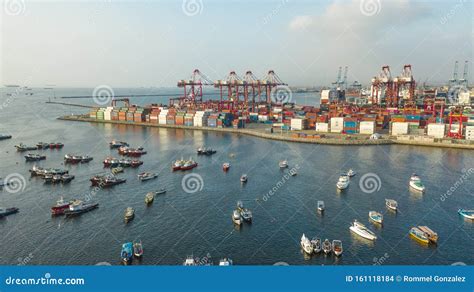 Callao Lima Peru October 13 2019 View Of Dock And Containers In The Port Of Callao