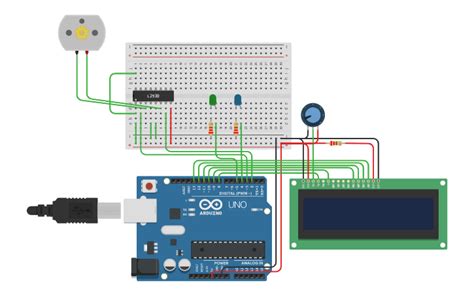 Circuit Design Arduino Controls 2 Motors Using L293d
