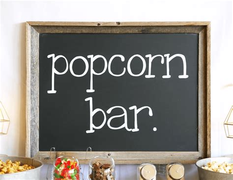 Rustic Popcorn Bar — Mint Event Design