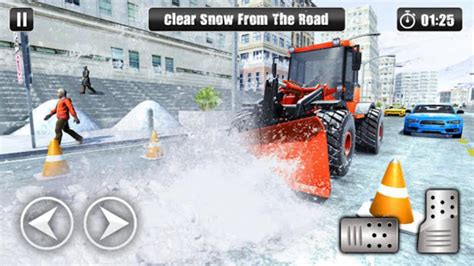 Excavator Snow Plow City Snow Blower Truck Games Para Android Descargar
