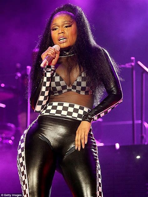 Nicki Minaj Displays Extreme Cleavage In Sheer Top For Risqué Live Show