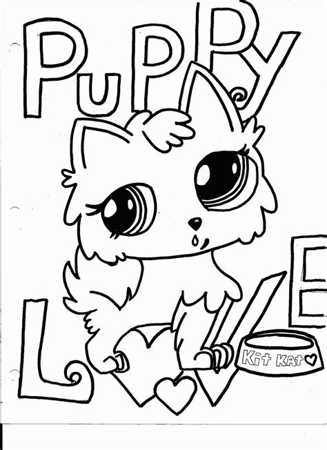 Littlest Pet Shop Coloring Pages Dog Coloring Home