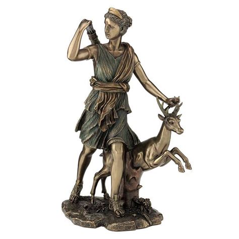 Greek Goddess Diana With Deer Myth And Legend