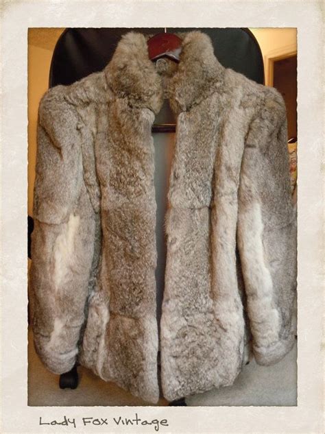 Genuine Vtg Women S Authentic Rabbit Fur Coat By LadyFoxVintage Rabbit Fur Coat Fur Coat Fur