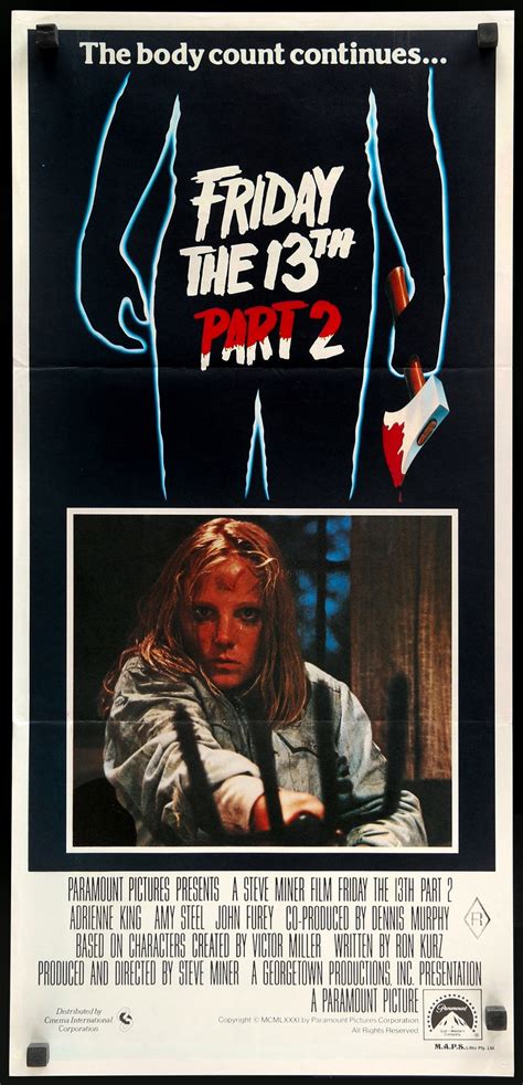 Friday The 13th Part 2 Poster Heat Exchanger Spare Parts