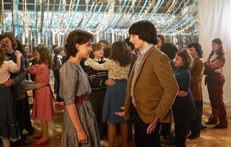 Mike And El At The Snowball Stranger Things Netflix Eleven Stranger