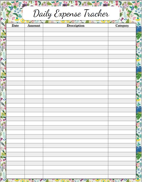 Free Budgeting Printables Expense Tracker Budget And Goal Setting