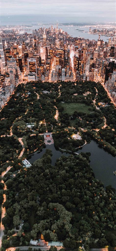 Central Park From Above New York City Iphone X Wallpapers Free Download