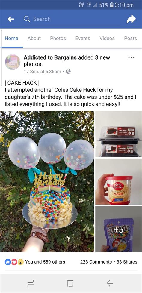 Coles Cake Hack Cake Hacks 7th Birthday Event Video