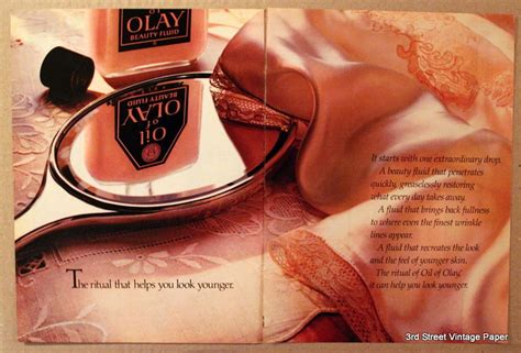 1987 Oil Of Olay Beauty Fluid Ad Wall Art Home Decor Etsy