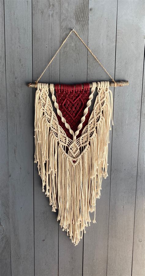 Macrame Multi Colored Wall Hanging Etsy