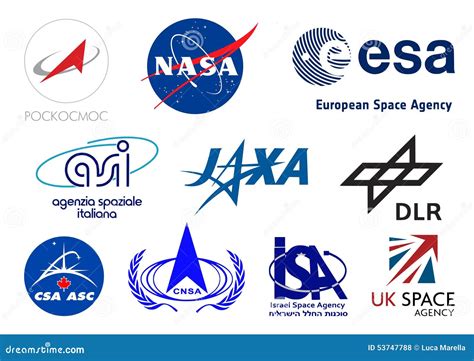 World Space Agencies Logos Editorial Stock Photo Image 53747788
