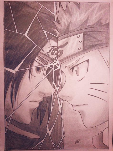 Images Of Naruto And Sasuke Drawing Pencil