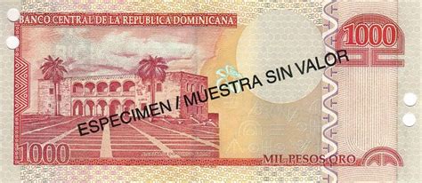 banknote index dominican republic 1000 peso oro p173s