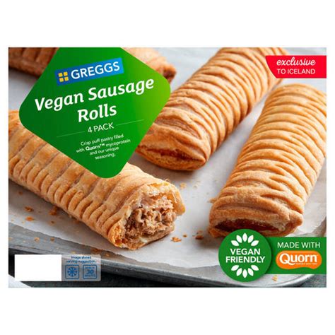 Greggs Vegan Sausage Rolls 4 Pack 420g Vegan Iceland Foods