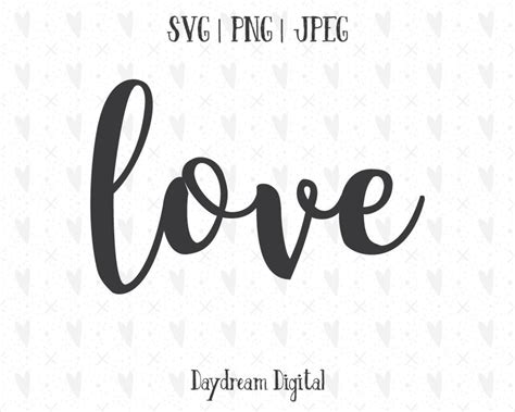 Love Cursive Quote Svg Script Font Cutting File Etsy