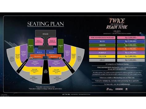 Harga Tiket Konser Twice Di Jakarta Dan Seating Plan Republika Online