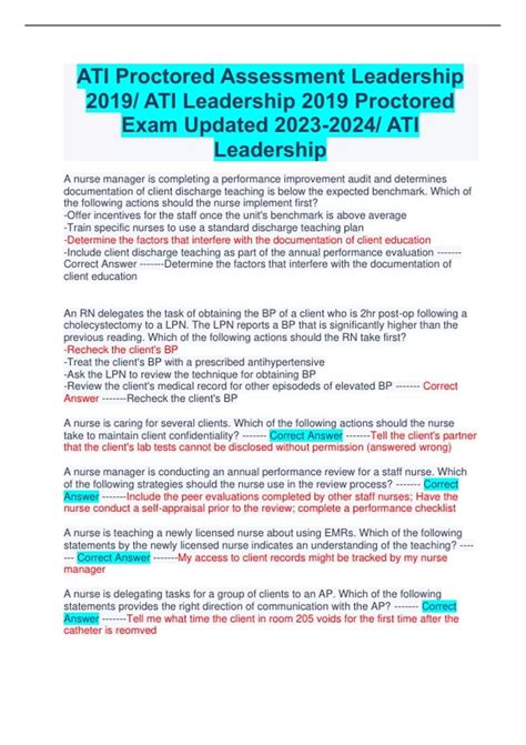 Ati Leadership 2025about