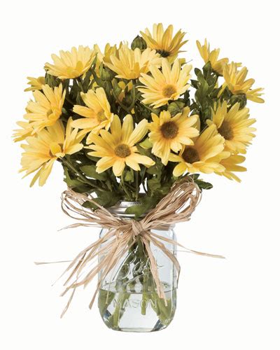 Find hydrangea silk flower arrangements. Buy Farmhouse Daisies Silk Flower Arrangement at Petals