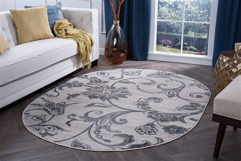 Oval Dining Room Rugs European Pastoral Style Oval Carpets For Living