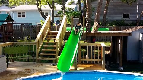 Water Slides For Backyard Home Brew Water Slide Diy Swimming Pool