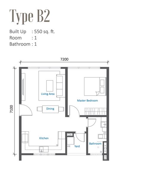 Ara Sentral Floor Plan Typeb2 New Launch Property Condo Kl Pj