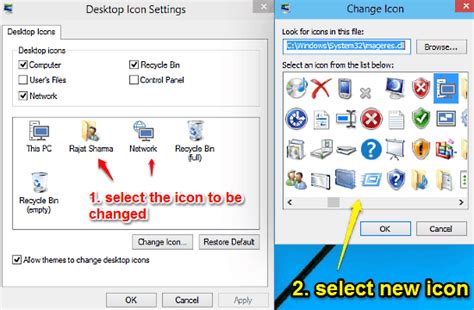 How To Change Desktop Icons In Windows 10