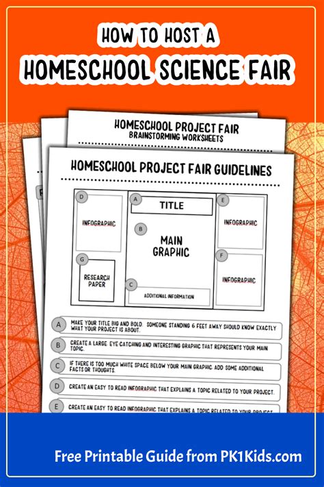 Free Homeschool Science And Project Fair Printable Guide Pk1kids