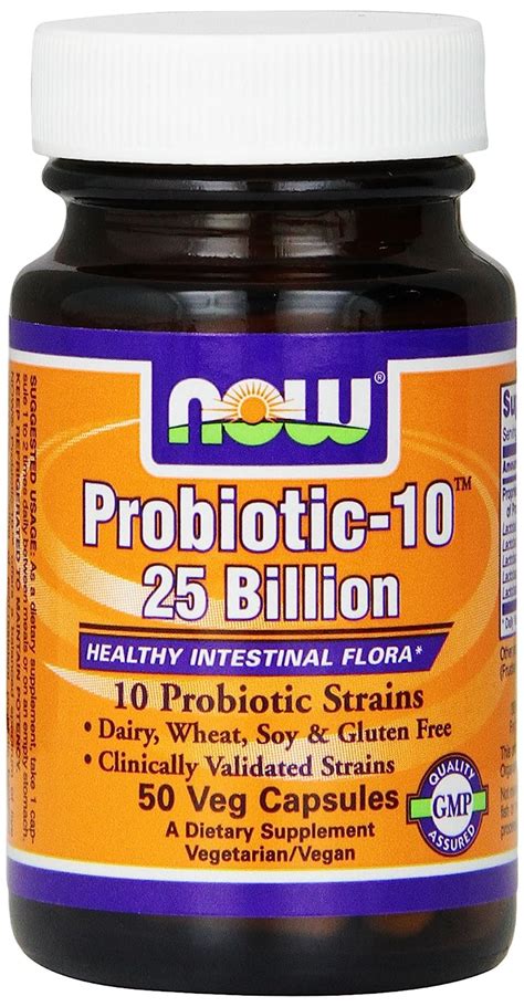 Now Foods Probiotic 10 25 Billion Probiotic Supplement