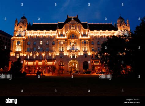Gresham Palace Budapest Hungary Stock Photo Alamy