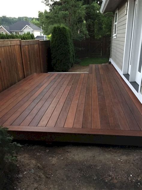 The choice of patio floor applied to your design will define the outlook of this. 50 Incredible Front Porch With Wooden Ipe Deck Ideas 500 - DECOREDO