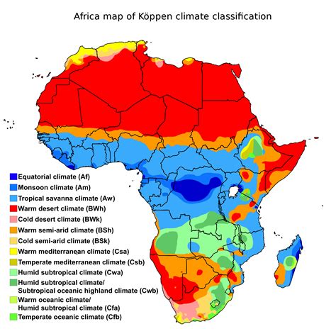 Large landmasses on earth's surface: Climate of Africa - Wikipedia