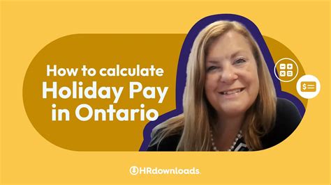 How To Calculate Holiday Pay In Ontario Youtube