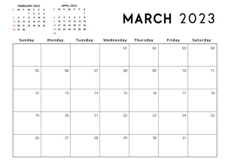 Free Printable March 2023 Calendars Save It And Print It Whenever You