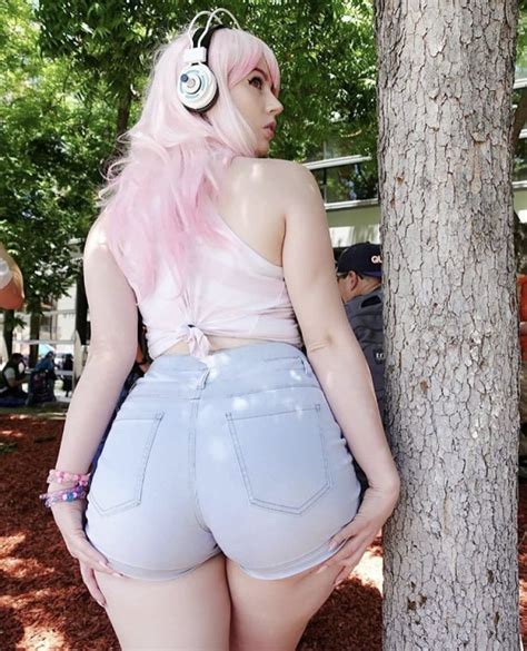 Pink Hair Big Booty Babe R Bootyshorts