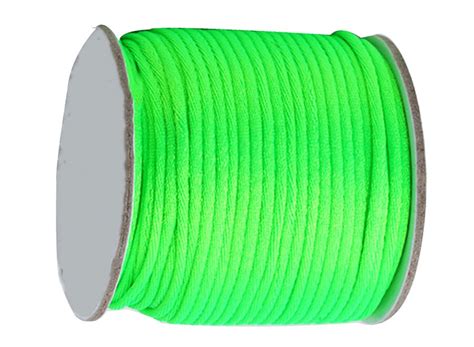 2mm Neon Green Nylon Cord Jewelry Findings Accessories Rattail Stain