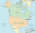 Toronto on united states map - Map of Toronto on united states (Canada)