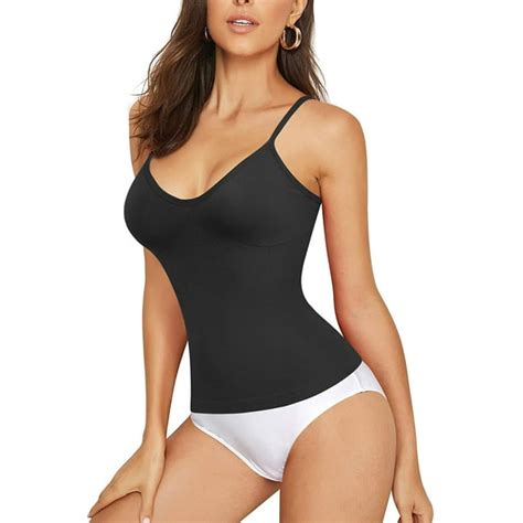 nebility shapewear tops for women tummy control tank shaping camisole seamless body shaper