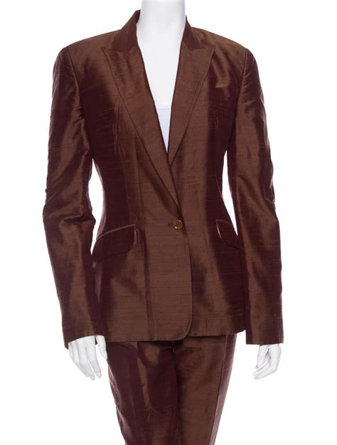 Dolce And Gabbana Raw Silk Pant Suit Clothing Dag10250 The Realreal