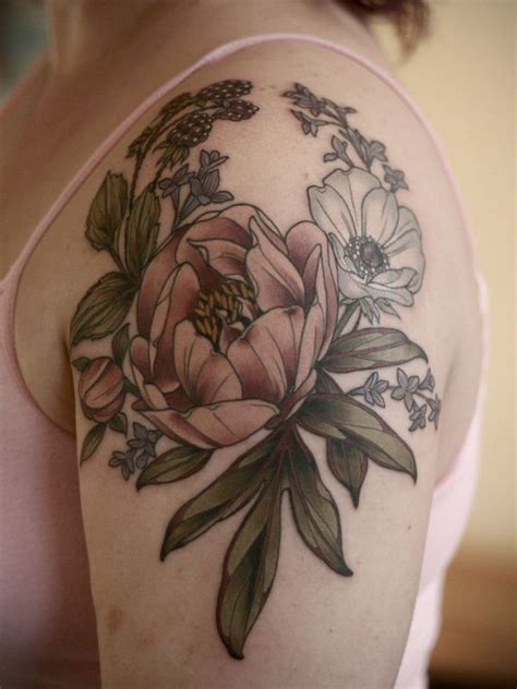 The most common colors for a peony flower tattoo are pink, red, purple, blue, black, black, and white, black and grey. 85+ Best Peony Tattoo Designs & Meanings - Powerful ...